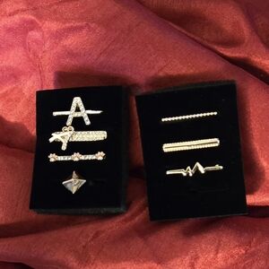 Gold and Silver Hair Clip Set